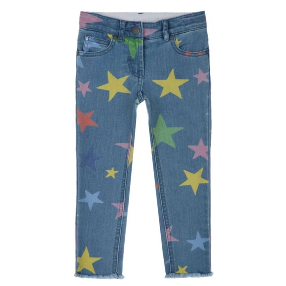NWT Stella McCartney Kids Star Blue Jeans - Picture 1 of 1